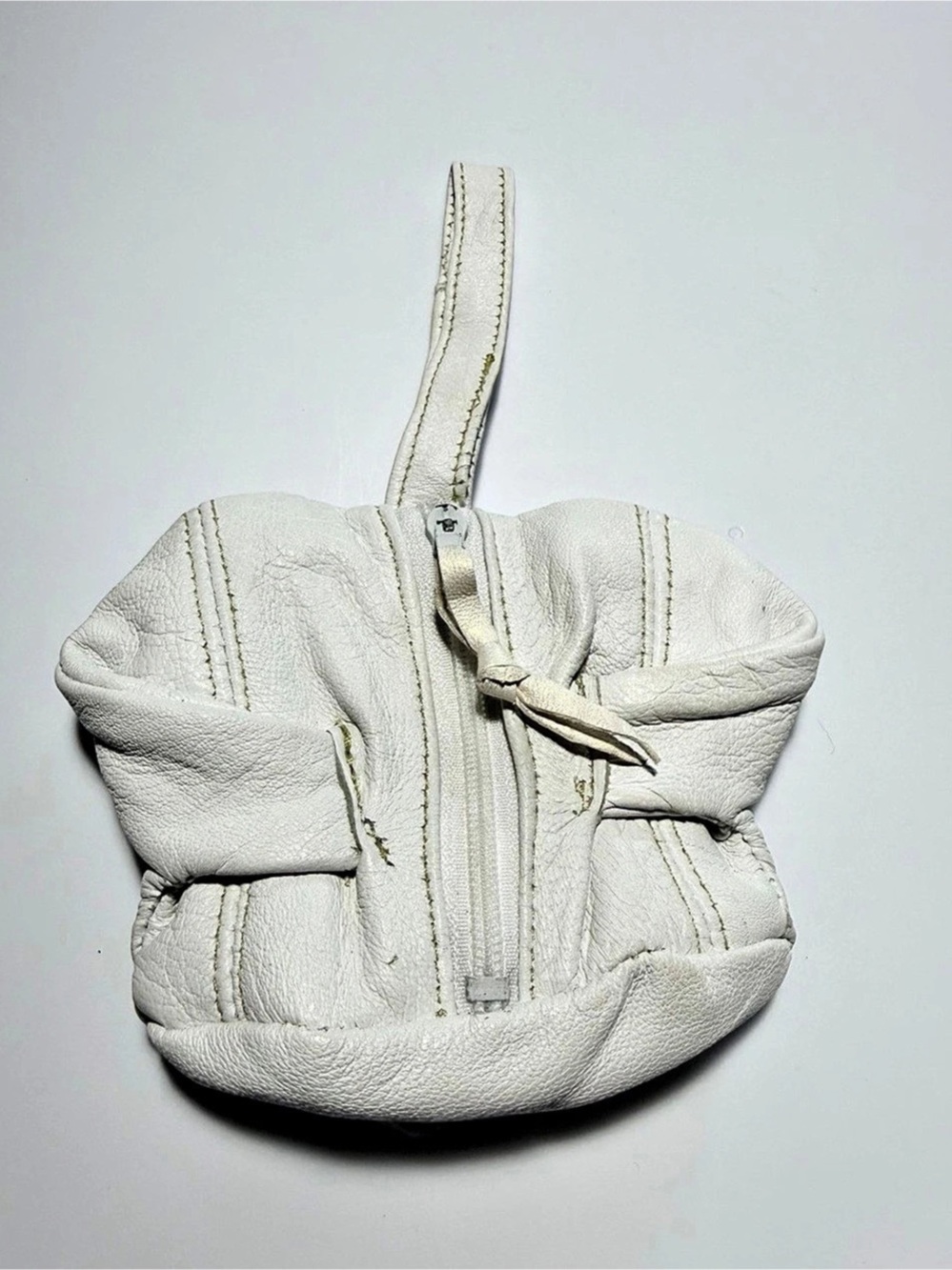 Mini Leather Jacket in White